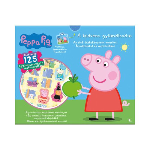 Peppa malac: A kedvenc gyümölcsöm - Táskakönyv - Az első táskakönyvem mesével, feladatokkal és matricákkal