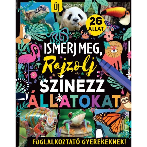 Trend Bookazine - Ismerj meg, rajzolj és színezz állatokat