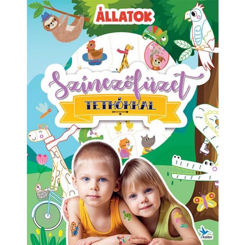 Színezőfüzet tetkókkal - Állatok