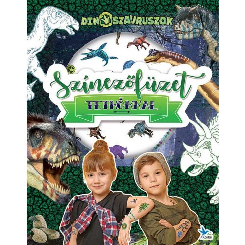 Színezőfüzet tetkókkal - Dinoszauruszok