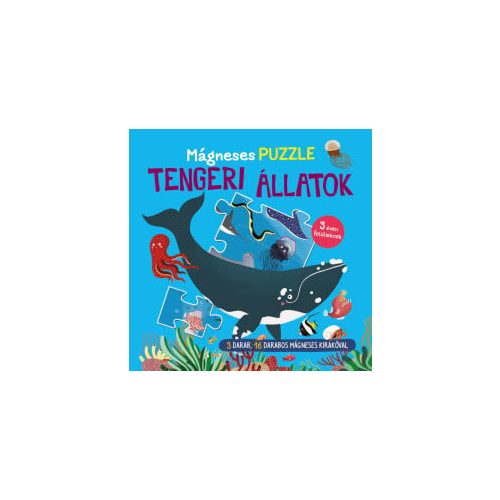 Mágneses puzzle - Tengeri állatok