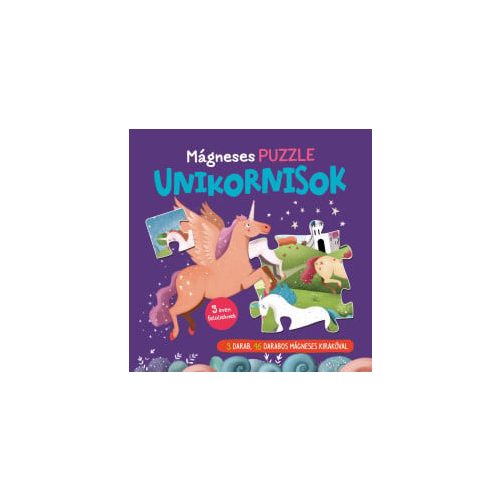 Mágneses puzzle - Unikornisok