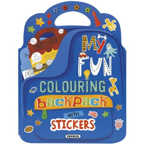 My Fun Colouring Backpack with Stickers - Boys